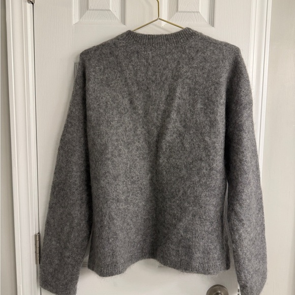 The Frankie Shop Vodskov Gray Wool Alpaca Sweater Size M/L - Picture 5 of 8